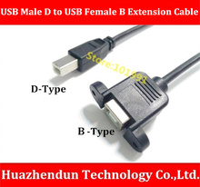 Новое поступление, кабель USB 2,0, разъем USB типа D, разъем USB типа B, Удлинительный кабель 30 см 2024 - купить недорого