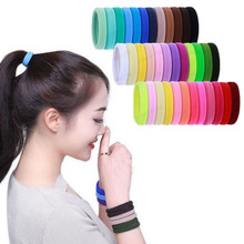 1000Pcs/lot Nylon Elastic Hair Bands For Women Girls Hair Ties Rope Children's Gum Headband Towel Hair Accessories Wholesale 2024 - buy cheap