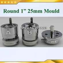 Molde de molde intercambiável redondo de 1 polegada (25mm) para novo fabricante de botão profissional n3 & n4 2024 - compre barato