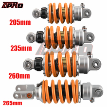 Задний амортизатор для мотоциклетной подвески, 205 мм, 235 мм, 260 мм, 265 мм, для Kawasaki LC135 150, Yamaha Go Kart, четырехъядерный велосипед 2024 - купить недорого