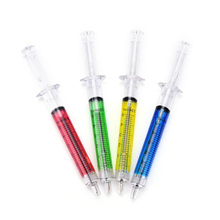 Caneta seringa de plástico para professores, caneta de enfermeira kawaii engraçada com 10 lâmpadas 2024 - compre barato