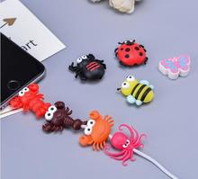 50pcs Butterfly Insect Bee Crab Cable Winder USB Phone Charger Data Protection Cover Mini Wire Protector Phone Accessories 2024 - buy cheap