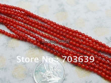 Wholesale 2mm Coral Loose Beads Free Shipping, Natural Round Coral Beads, Semi-Finished Coral Beads For Jewelry DIY 2024 - buy cheap