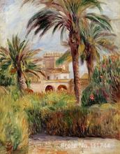 O Teste Do Jardim em Argel Pierre Auguste Renoir pintados à Mão famosas pinturas a óleo reprodução da lona de Alta qualidade 2024 - compre barato