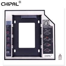 CHIPAL Universal 2nd HDD Caddy 12.7mm SATA 3.0 2.5 " SSD Hard Drive Case Adapter + LED Indicator for Laptop CD DVD-ROM Optibay 2024 - buy cheap