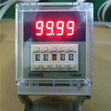 Ac110v DH48S-1Z relé Digital Timer On Delay 8 Pins SPDT reiniciar / função de pausa + soquete da Base de 2024 - compre barato