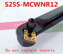 Herramienta de torneado interno de S25S-MCWNR12, 75 grados, barra perforadora de herramientas de torno, herramienta de torneado CNC, máquina de torno de herramientas 2024 - compra barato