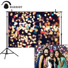 Allenjoy backgrounds for photo studio shiny halo bokeh selfie portrait party wedding photography backdrop photophone photocall 2024 - buy cheap