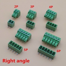 10 sets 3.81mm 2/3/4/5/6/7/8 pin Right angle Terminal plug type 3.81 pitch connector pcb screw terminal block 2024 - buy cheap