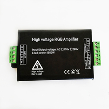Controle para amplificador de led rgb, ac 110v 220v 1500w para 110v 220v 5050 3528 rgb 2024 - compre barato