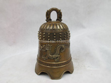 Estatua clásica de campana del templo del budismo del rey dragón de bronce de cobre de China 2024 - compra barato