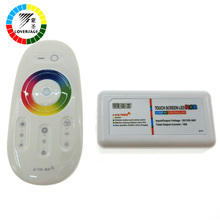 Coversage-luz descendente de bombilla para tira LED RGB, controlador RGB LED de 2,4G, DC12-24V, pantalla táctil, Control remoto RF, 3528, 5050