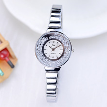 Relógio de pulso com strass feminino, relógio de pulso analógico de quartzo para mulheres, de marca famosa, com cristais e ouro rosa 2024 - compre barato
