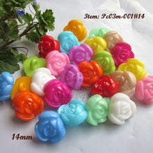 120pcs 14mm colorful rose buttons plastic mini shirt decorative buttons scrapbooking sewing craft jewelry accessories wholesale 2024 - buy cheap