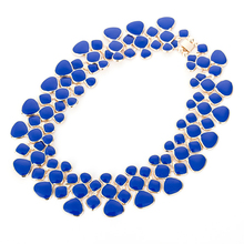 Новый Дизайн Модный чокер короткое ожерелье популярный большой кулон цепочка до ключиц 9 цветов женское изящное банкетное ювелирное изделие # N003 2024 - купить недорого