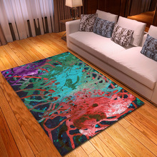 Nordic Colour Geometric Block Carpet Super Soft Flannel Point Plastic Anti-slip Carpets for Living Room Bedroom Decor Area Rugs 2024 - buy cheap
