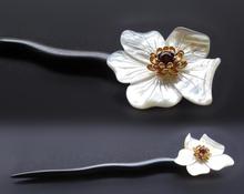 Rosewood Hair Stick Chinese Sticks Freshwater Pearl Jewelry Hand Carved Vintage Flower Hairpin Wooden Hair Accessories WIGO0401 2024 - buy cheap