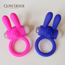 Lovely Rabbit Cock Penis Ring Vibrator Delay Ejaculation Silicone Ring Sex Toys for Men Penis Vibrating Cockring 2024 - buy cheap