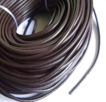 100M/lot brown 1mm 2mm 1.5mm real wax Round COW Genuine Leather Cord Bracelet Necklace Cord DIY Rope String Findings Thread g462 2024 - buy cheap