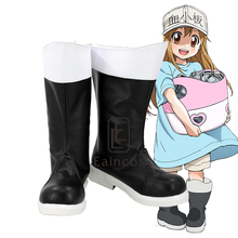 Botas hechas a medida para fiesta de Cosplay, zapatos de Anime Cells at Work, Hataraku Saibou, platette, color negro 2024 - compra barato