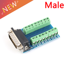 1/2/5/10/20Pcs D-SUB DB15 VGA Male 3Row 15Pin Plug to Terminal PCB Board Connectors 2024 - buy cheap