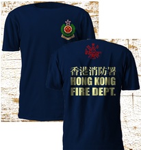 Hong Kong Fire Services Department Firefighter T-Shirts-3Xl 2019 Summer T Shirt  Fashion Casual High Quality Casual Tee Shirts 2024 - buy cheap
