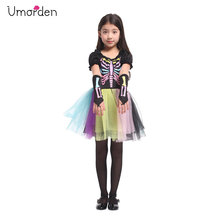 Umorden-vestido de baloncesto Punky para niña, traje colorido con tutú, fiesta de Halloween, Carnaval, disfraces de fantasía 2024 - compra barato