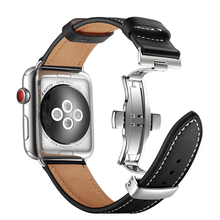 Leather strap For Apple watch 4 band 44mm 40mm iwatch 4 watch series 4 3 42mm 38mm bracelet Watchbands Wrist Belt 2024 - buy cheap