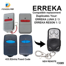 ERREKA LUNA2 LUNA3 / ERREKA RESON1 / ERREKA RESON2 Garage Door/Gate Remote Control Replacement/Duplicator 433mhz fixed code 2024 - buy cheap