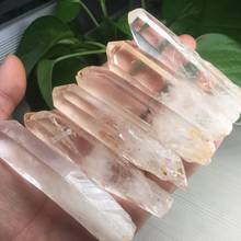 6pcs a lots Natural Clear and Rock Quartz Crystal Specimen Wand Healing Point Reiki Stone Birthday gifts 2024 - buy cheap