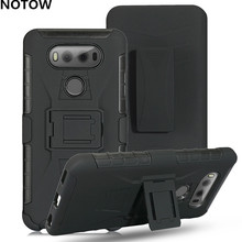 NOTOW 3 in 1 Hybrid Military Armor Kickstand Cover Case For LG G5/G6/G7/V20/K10-2018/G8ThinQ/For LG Stylo 4/QStylus 2024 - buy cheap