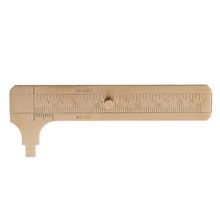 Mini Brass Sliding Gauge Vernier Caliper 80mm 3.25inch Pocket Ruler Double Scale 2024 - buy cheap