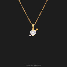 Adixyn-Colgante de mandril de piedra clásica para niñas, collar con colgante de piedra blanca de Color dorado, regalo para chicas, envío gratis 2024 - compra barato