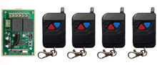 DC12V 2CH RF Interruptor do Relé de Controle Remoto Sem Fio Sistema de Segurança Portas de Garagem Portas Eléctricas lâmpada/janela