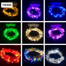10M 100leds LED Silver Color Copper Wire Fairy String Lights lamp for  Wedding and Party Luces de Navidad 3AA Battery Powered 2024 - buy cheap