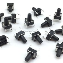 100pcs 6*6*9mm Panel PCB Momentary Tactile Tact Push Button Micro Switch 4 Pin DIP Light Touch 6x6x9mm Keys Keyboard 2024 - compre barato