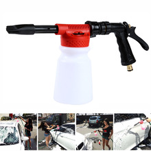Pistola de água para lavar de carro, alta pressão, espuma em neve, 900ml, pistola de espuma para limpeza de automóveis, pistola de espuma para lavar, sabão, shampoo, pulverizador 2024 - compre barato