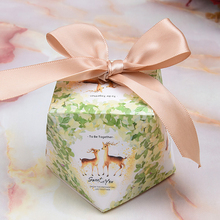 (25 pieces/lot) Wedding Decoration European Flamingo Sweet Box Elk Deer Couple Gift Boxes Diamond Box For Party Favors Gift B054 2024 - buy cheap