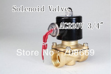 2way2position AC220V 3/4" Electric Solenoid Valve Water Air N/C Gas Water Air 2024 - buy cheap