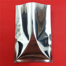 Saco plano de folha de alumínio prata 100 tamanhos, 14x20cm, folha de alumínio simples, vedação térmica feita em alumínio, bolsas à prova de umidade e umidade, vaporizadas 2024 - compre barato