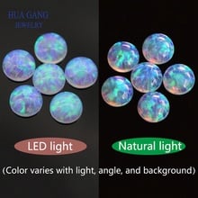 Round Shape Cabochon Opal Flat Back FI13 Beads Synthetic Gemstones For Jewelry Making DIY 3.0mm~7.0mm Free Shipping 2024 - buy cheap