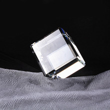 Frete grátis cubo de cristal brilhante 10mm 50*50*50mm cubo em branco pode ser com laser 3d para decoração de casa em papel 2024 - compre barato