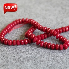 Accessory Crafts 6X8mm Faceted Dark Red Chalcedony Semi Finished Stones Abacus Shape DIY 15inch Jewelry Making Design Wholesale 2024 - buy cheap