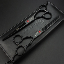 6/7/7.5 Inch Scissors Japan 440C Professional Hairdressing Scissors Hair Cutting Thinning Scissors Set Barber JP Shears Haircut 2024 - buy cheap