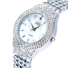 Женские часы XQ037 G & D GLE & VDO, серебристые женские часы с браслетом, модные повседневные кварцевые наручные часы, женские часы 2024 - купить недорого