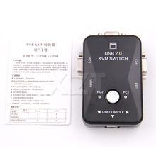 1pcs Professional USB KVM Switch Switcher 2 Port VGA SVGA Switch Box USB 2.0 Mouse Keyboard 1920*1440 Switch 2024 - buy cheap