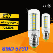 24/36/48/56/69leds super led milho bulbo 5730 smd e27/e14 220v lâmpada led superlight lustre led spot bulbo 2024 - compre barato