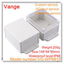 1pcs/lot wall-mounted injection case waterproof IP68 ABS plastic enclosure box diy 148*94*60mm mould making for module PCB 2024 - buy cheap