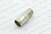 50 pcslot Push On Male to Female F Connector Adapter F Connector Push On F Male Female Coaxial Adapter Connector 2024 - buy cheap