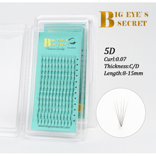 Big eye's secret 5D premade fans for volume eyelash extensions Eyelash bundles knot-free speed up the eyelash extension 2024 - buy cheap